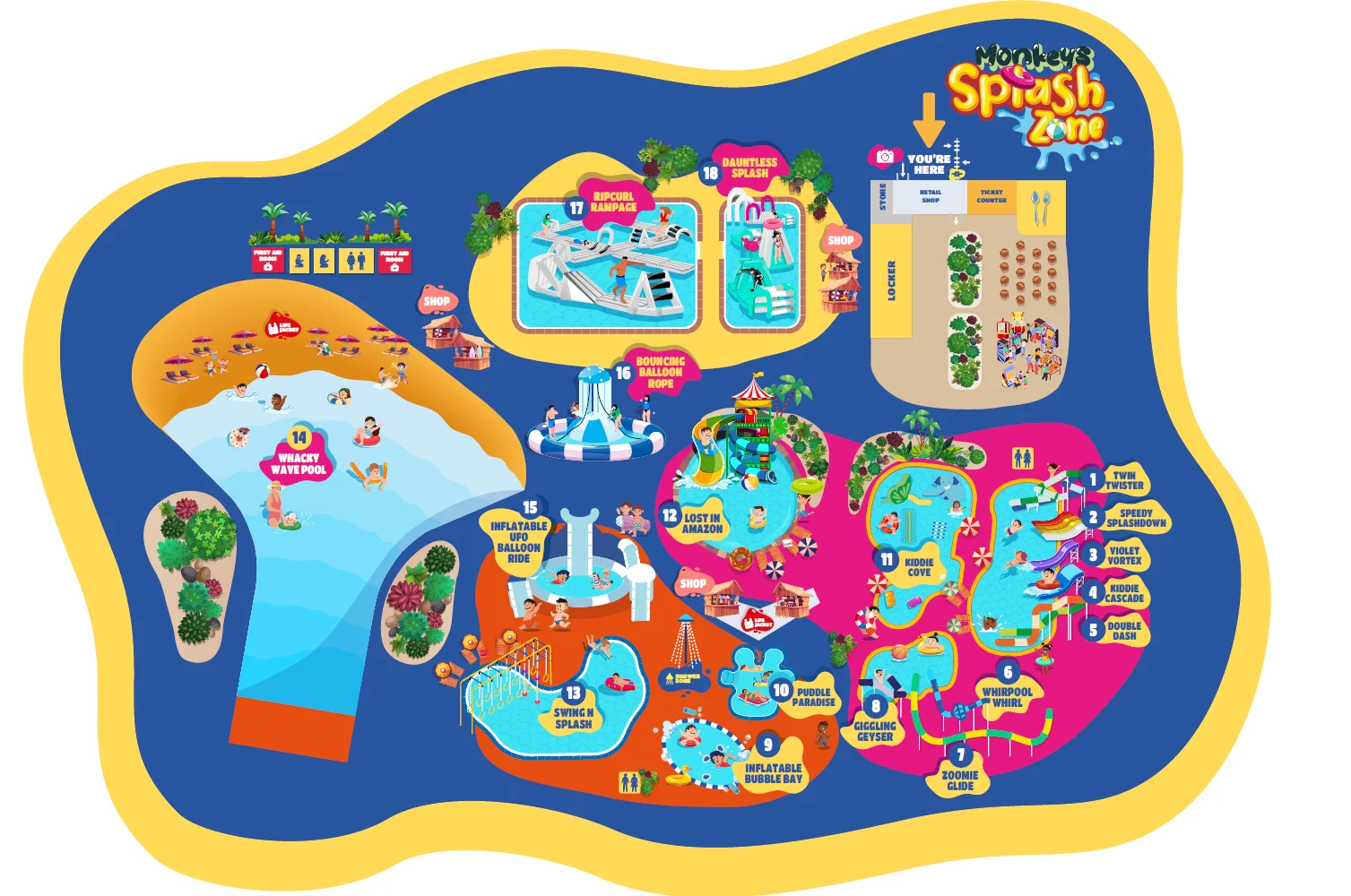 Monkey Splash Zone Water Park - gallery image