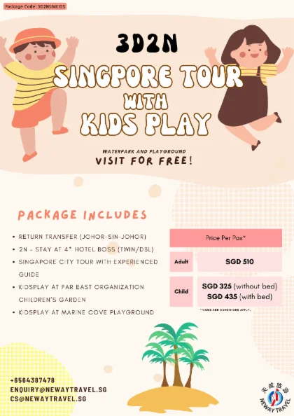 3D2N Singapore Tour with KidsPlay - Book tickets online at FunMalaysia